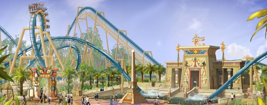 OzIris Parc Astérix, manège suspendu accessible spectateurs PMR