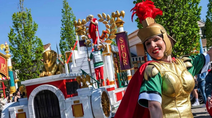Parade des Gaulois Parc Astérix, accessible PMR zone réservée